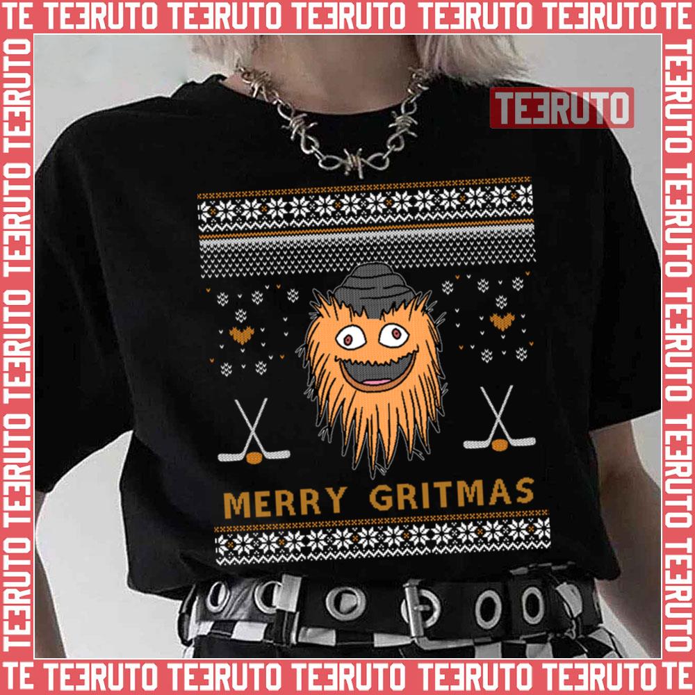 Merry Gritmas Philadelphia Gritty Mascot Unisex T-Shirt
