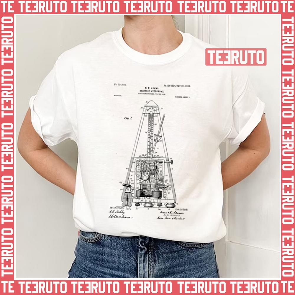 Metronome Patent Blueprint Unisex T-Shirt