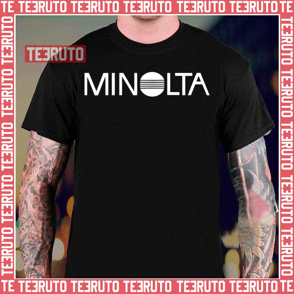 Minolta Retro Logo Film Camera 35mm Unisex T-Shirt