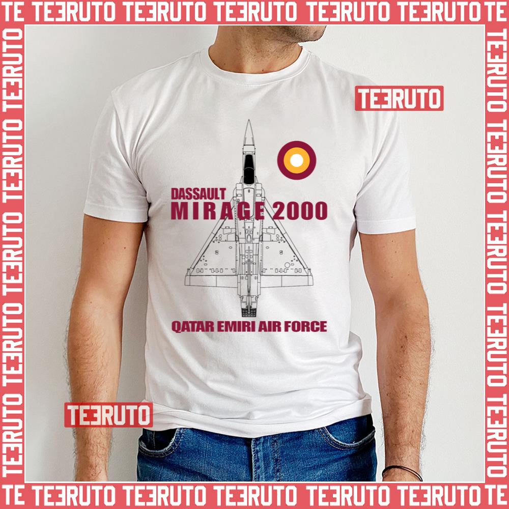 Mirage 2000 Qatar Emiri Air Force Qeaf Unisex T-Shirt