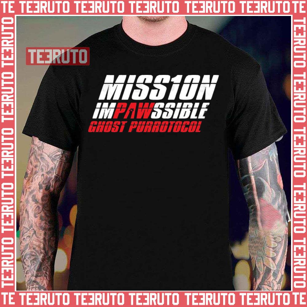 Mission Impawssible Text Only Unisex T-Shirt