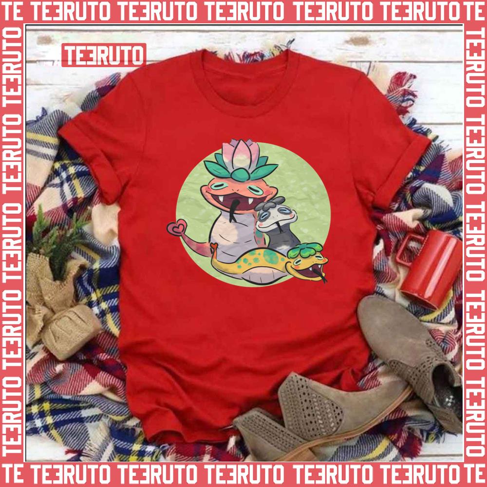 Okami Noko Family Portrait Yokai Watch Unisex T-Shirt