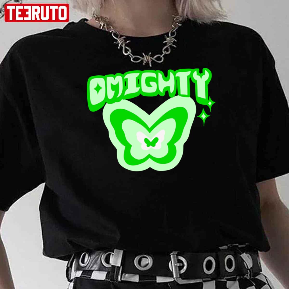 Omighty Butterfly Green Neon Unisex T-Shirt