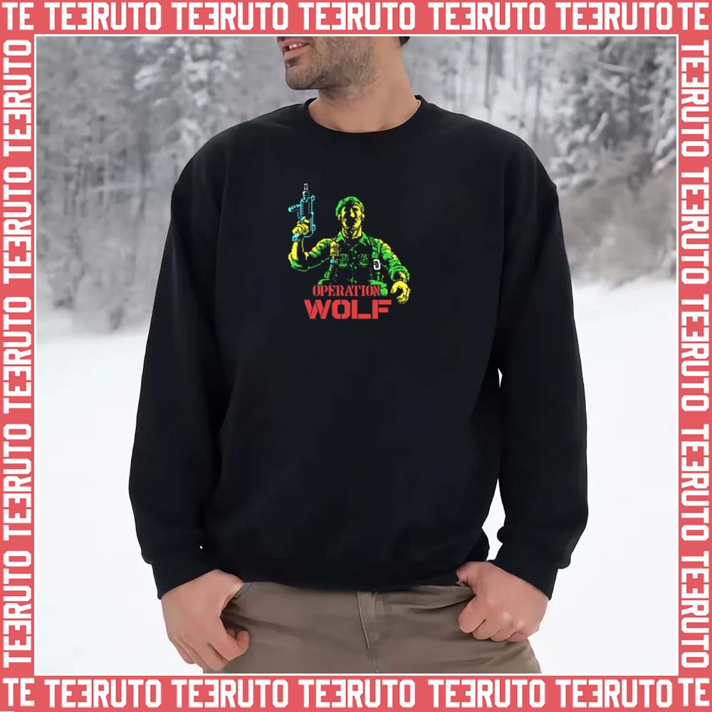 Operation Wolf Amstrad Cpc Videogames Pixel Unisex Sweatshirt