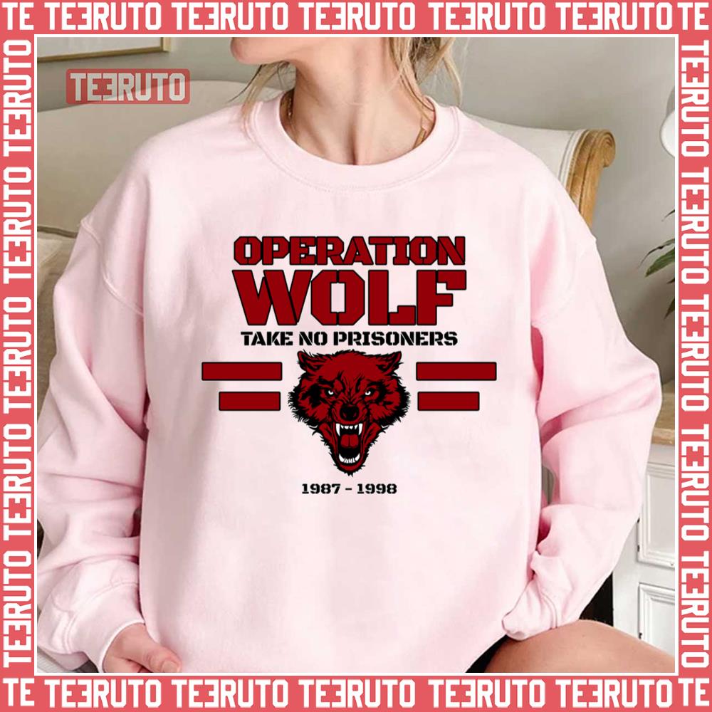 Operation Wolf Red Logo Game Unisex Sweatshirt