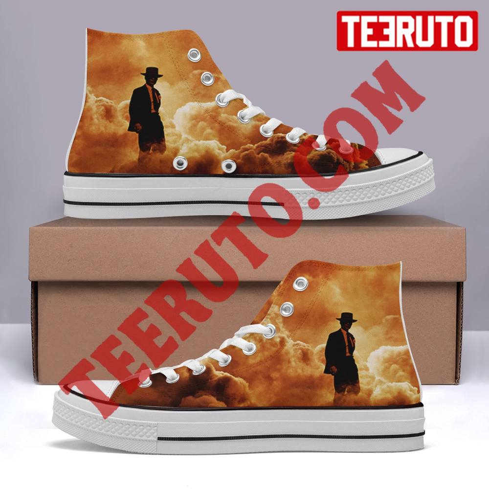 Oppenheimer Movie 2023 Cillian Murphy High Top Retro Shoes