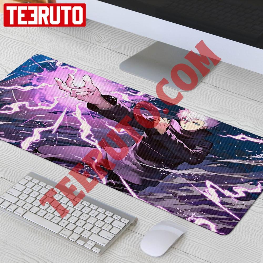 Purple Fight Scene Jujutsu Kaisen Mouse Pad