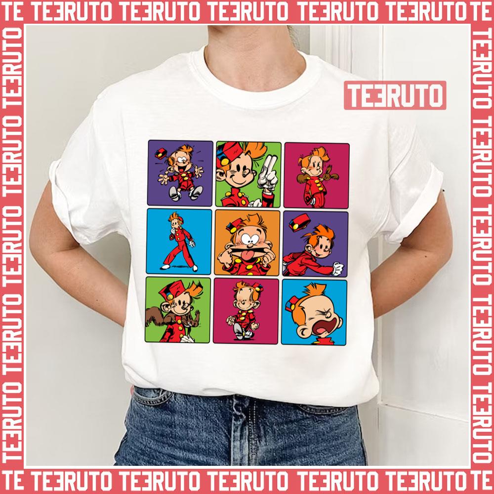 Spirou Squares Gaston Lagaffe Unisex T-Shirt