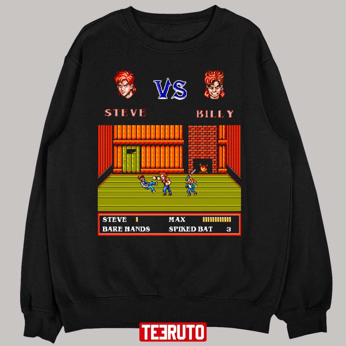 Steve Vs Billy And Max Double Dragon Unisex Sweatshirt