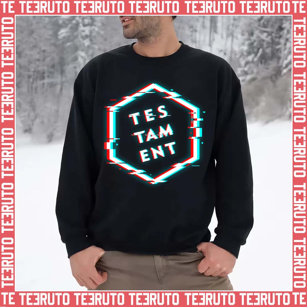 Testament Polygon Glitch Unisex Sweatshirt