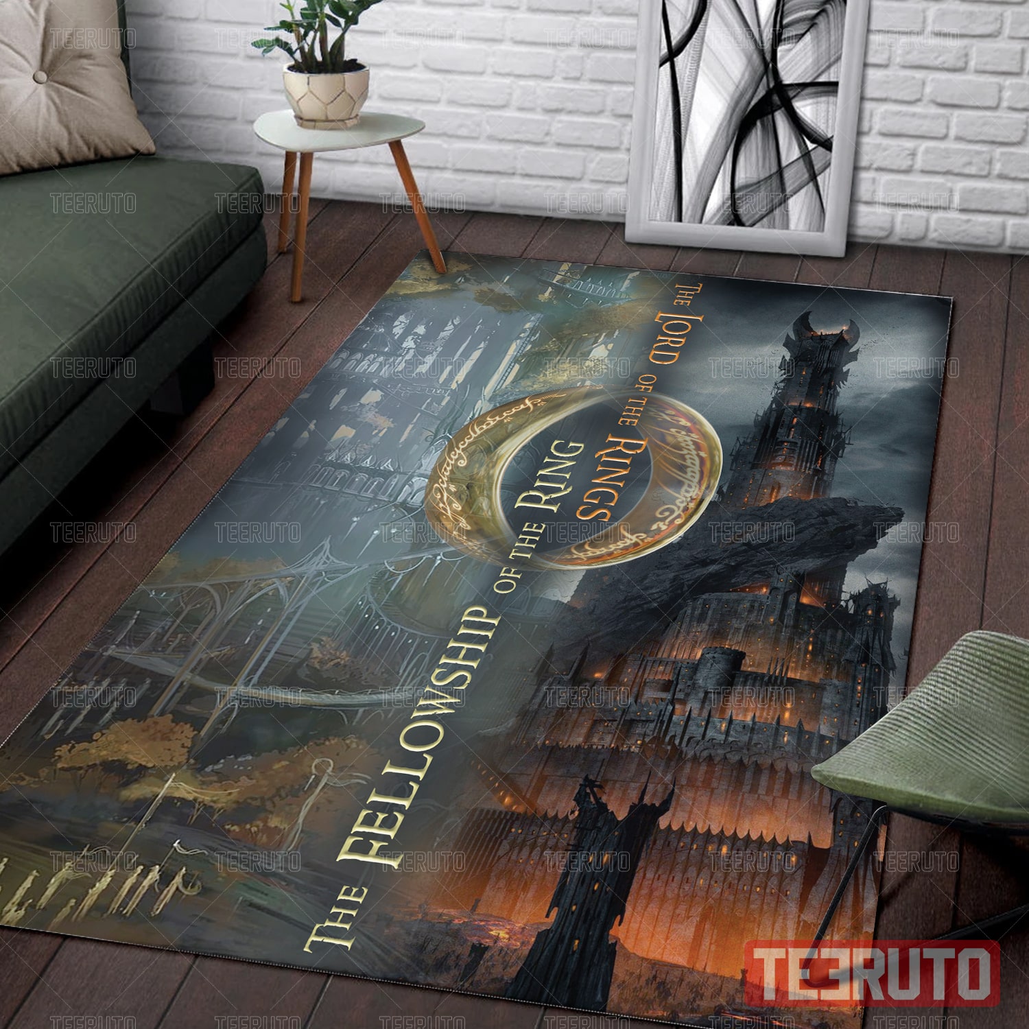 The Fellowship Of The Ring LOTR Rug Rectangle