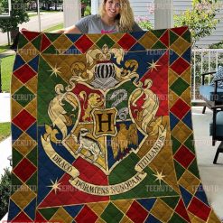 The Hogwarts Houses HP Harry Potter Quilt Blanket