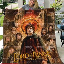 The LOTR Fellowship Of The Ring Quilt Blanket