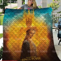 The Rings Of Power LOTR Quilt Blanket