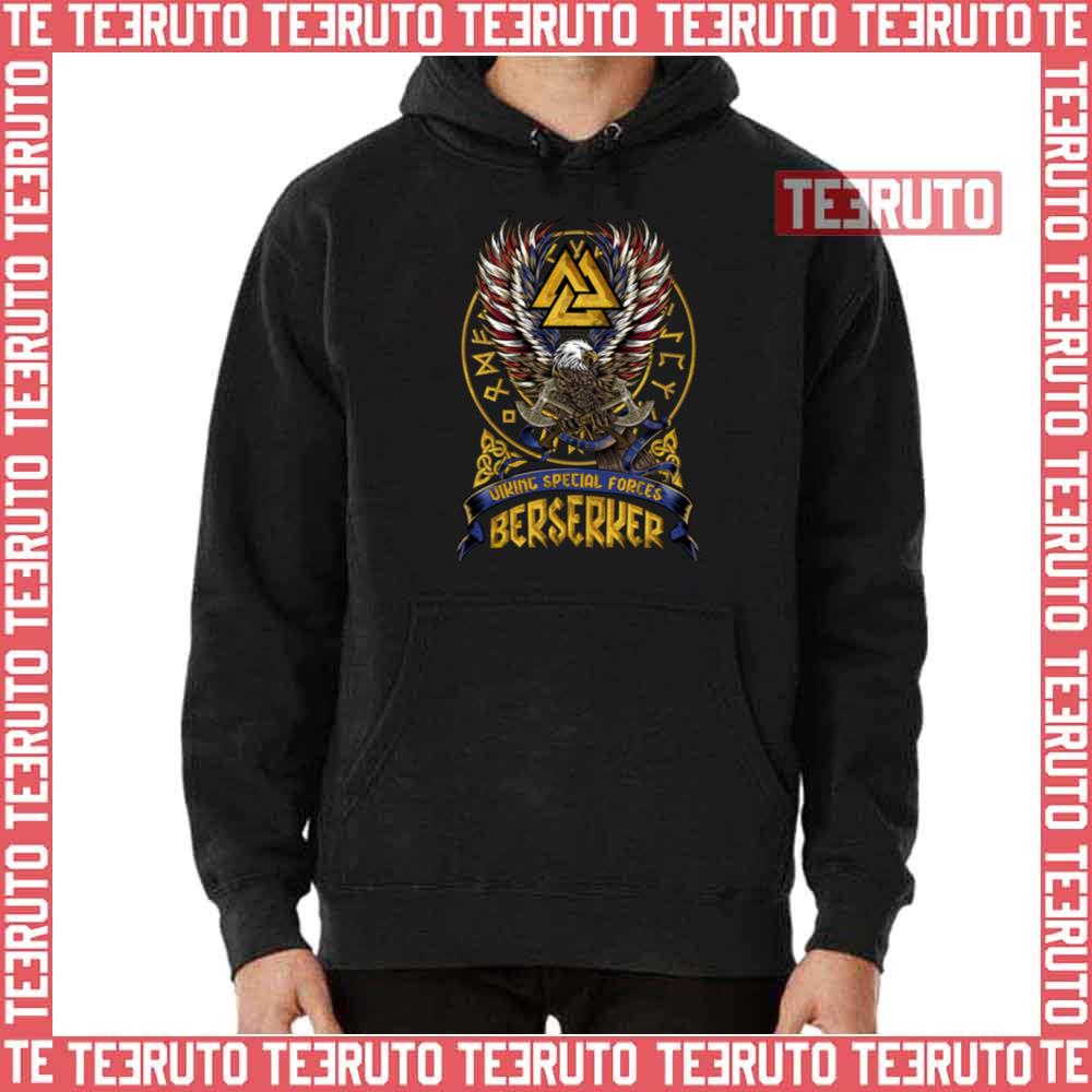 Viking Berserker Nordic Valknut Runes Special Forces Unisex Hoodie