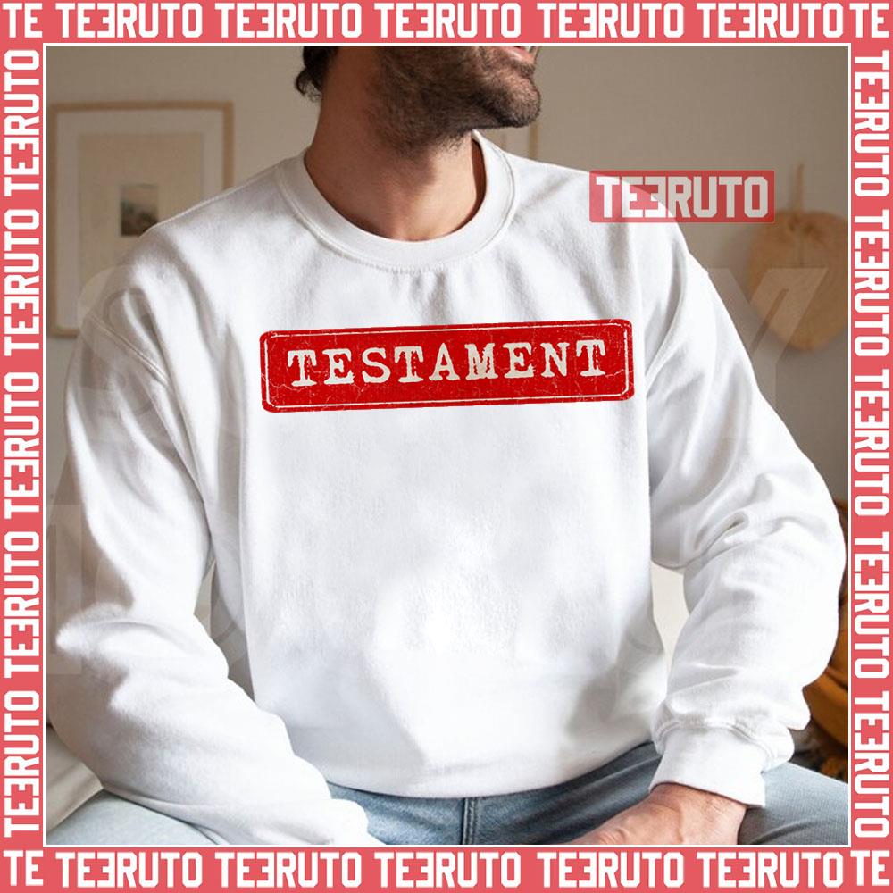 Vintage Retro Plate Testament Unisex Sweatshirt