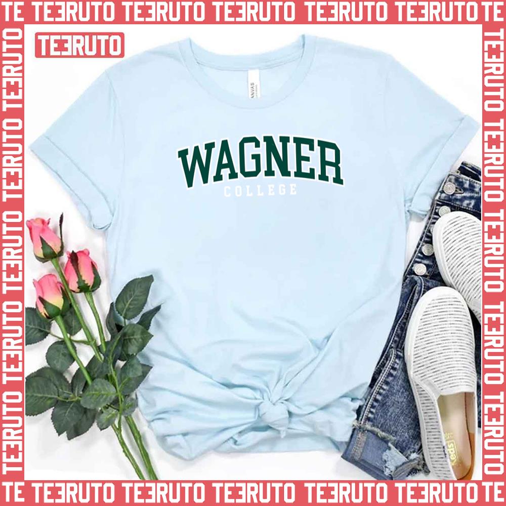 Wagner College Font Curved Unisex T-Shirt