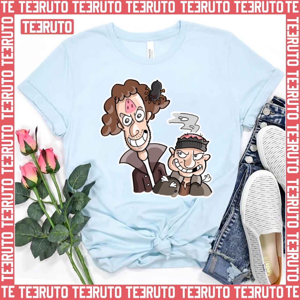 Wet Bandits Chibi Christmas Design Home Alone Unisex T-Shirt