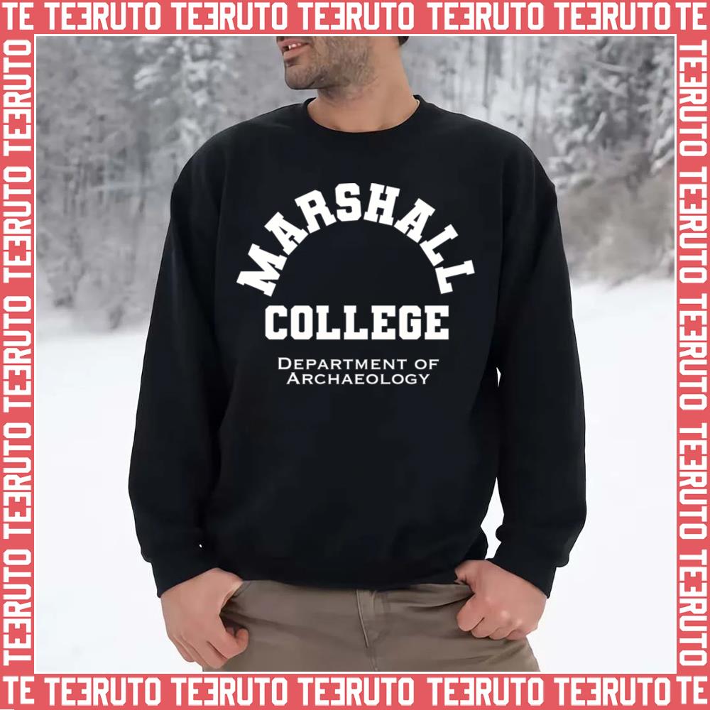 White Logo Indiana Jones Marshall College Unisex Sweatshirt