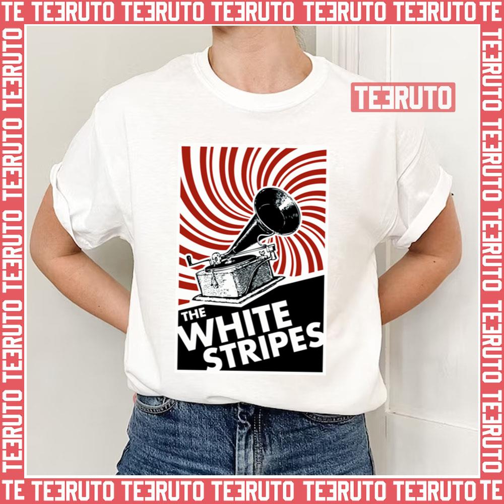 White Stripe Retro 80s Unisex T-Shirt