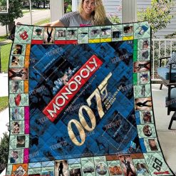 007 50th Anniversary Monopoly Quilt Blanket