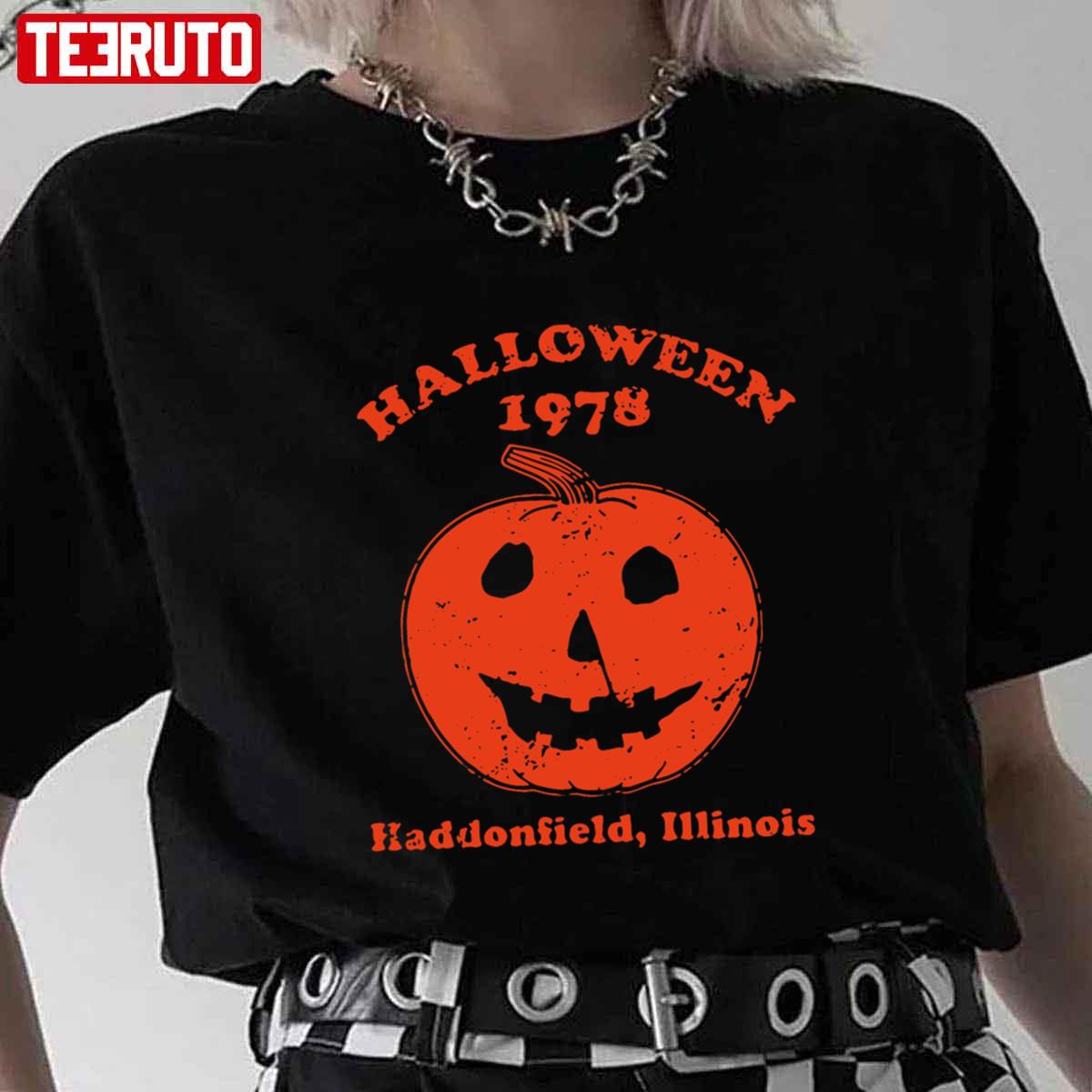 1978 Holiday Spooky Myers Pumpkin Haddonfield Halloween Unisex T-Shirt