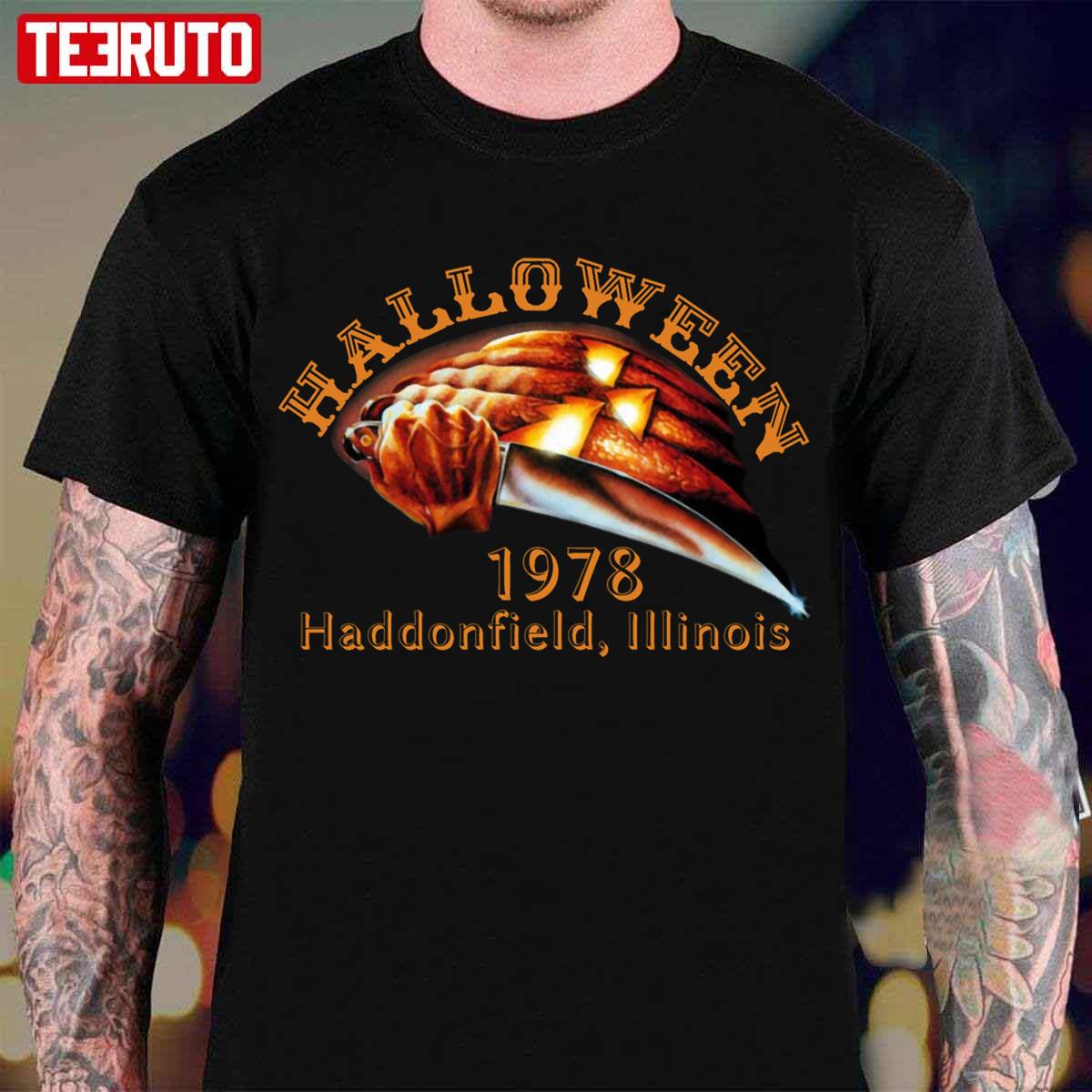 1978 Holiday Spooky Myers Pumpkin Halloween Unisex T-Shirt