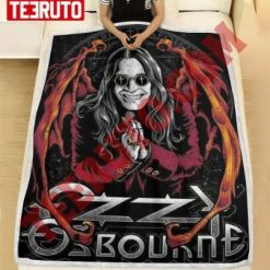 90s Vintage Ozzy Osbourne Fleece Blanket