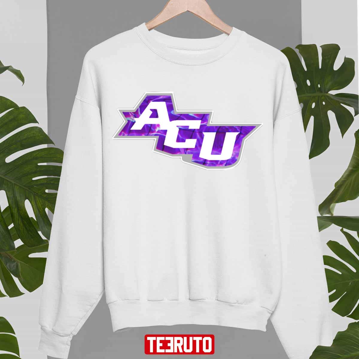 Abilene Christian University Logo Purple Print Unisex Sweatshirt