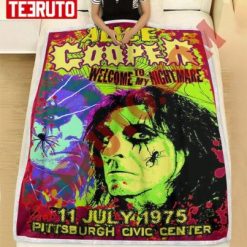 Alice Cooper Welcome To My Nightmare Tour 1973 Fleece Blanket
