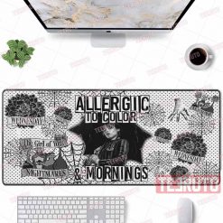 Allergic To Color Wednesday Addams Mouse Mat