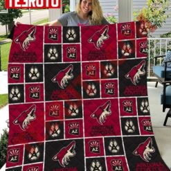 Arizona Coyotes Nhl Hockey Box Quilt Blanket