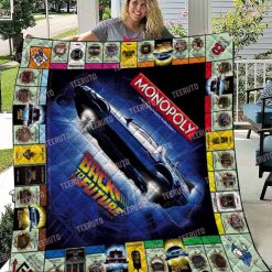 Back To The Future Monopoly Quilt Blanket