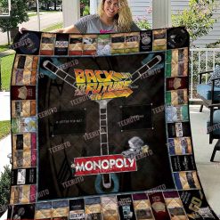 Back To The Future Trilogy Monopoly Quilt Blanket