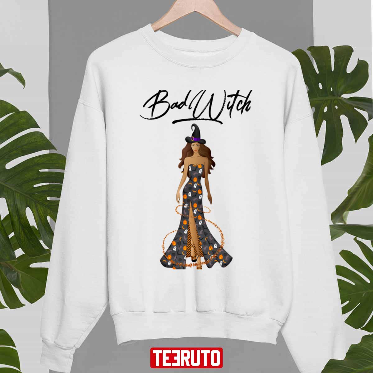 Bad Witch Animated Design Halloween Unisex Sweatshirt