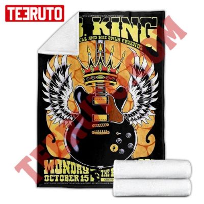Bb King Concert Graham Rock N Roll Band Leroy Bell Fleece Blanket
