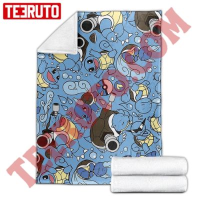 Blastoise Wartortle Squirtle Pokemon Fleece Blanket