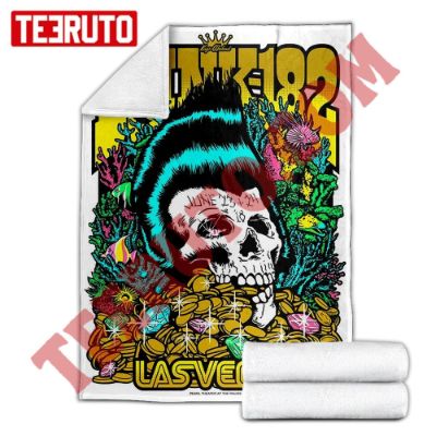 Blink 182 2018 Las Vegas Nv Fleece Blanket