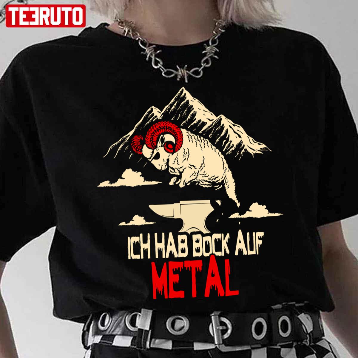 Bock On Metal Metalfan Saying Metalhead Unisex T-Shirt