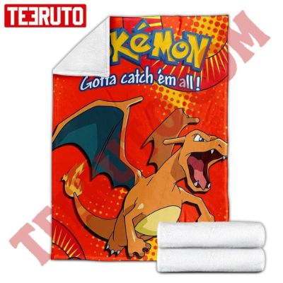 Charmander  Pokemon Red Art Fleece Blanket