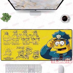 Chief Wiggum The Simpsons Mouse Mat