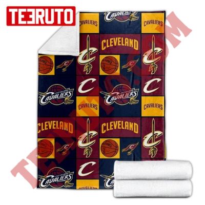 Cleveland Cavaliers Nba Basketball Patch Fleece Blanket