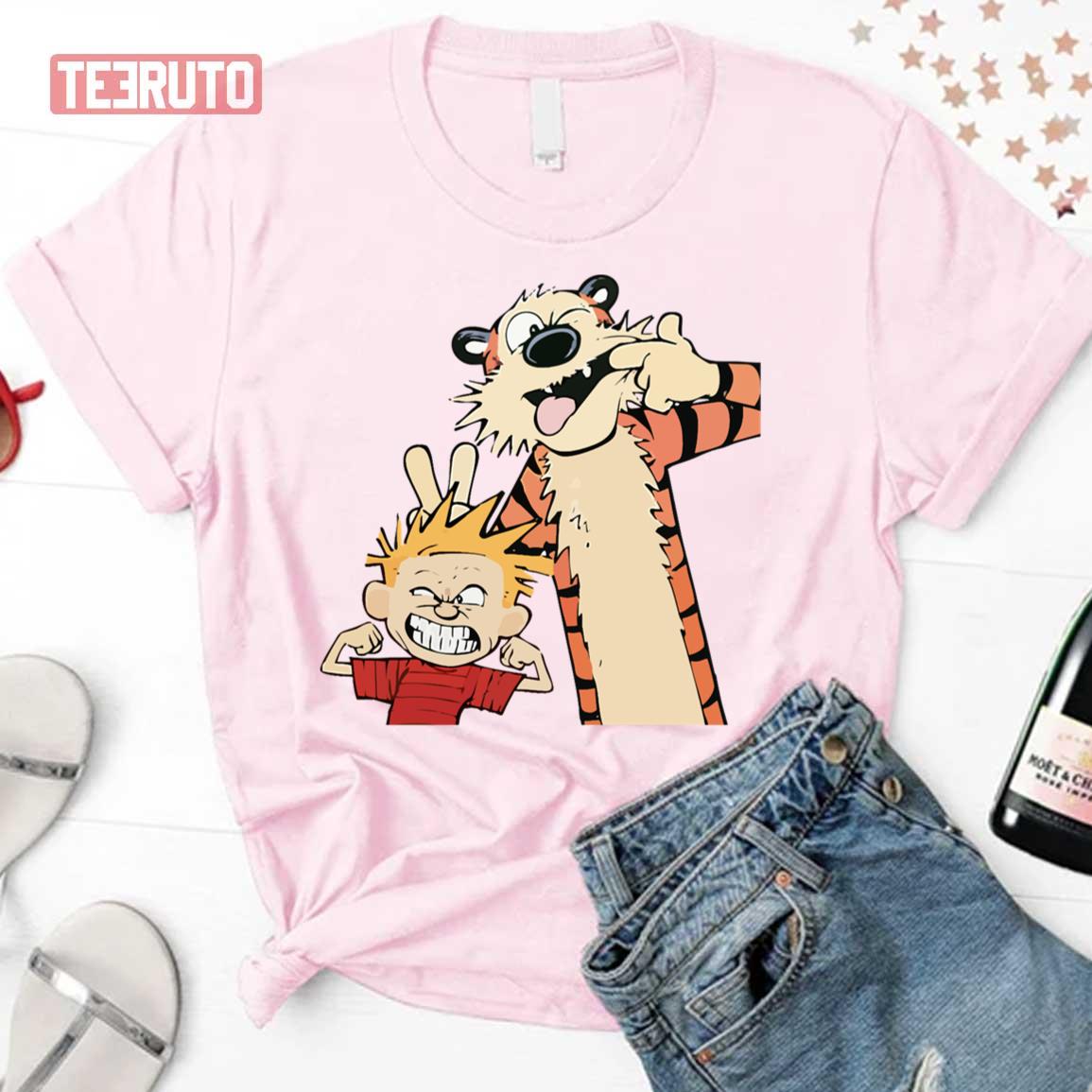 Cute Design Calvin And Hobbs Unisex T-Shirt