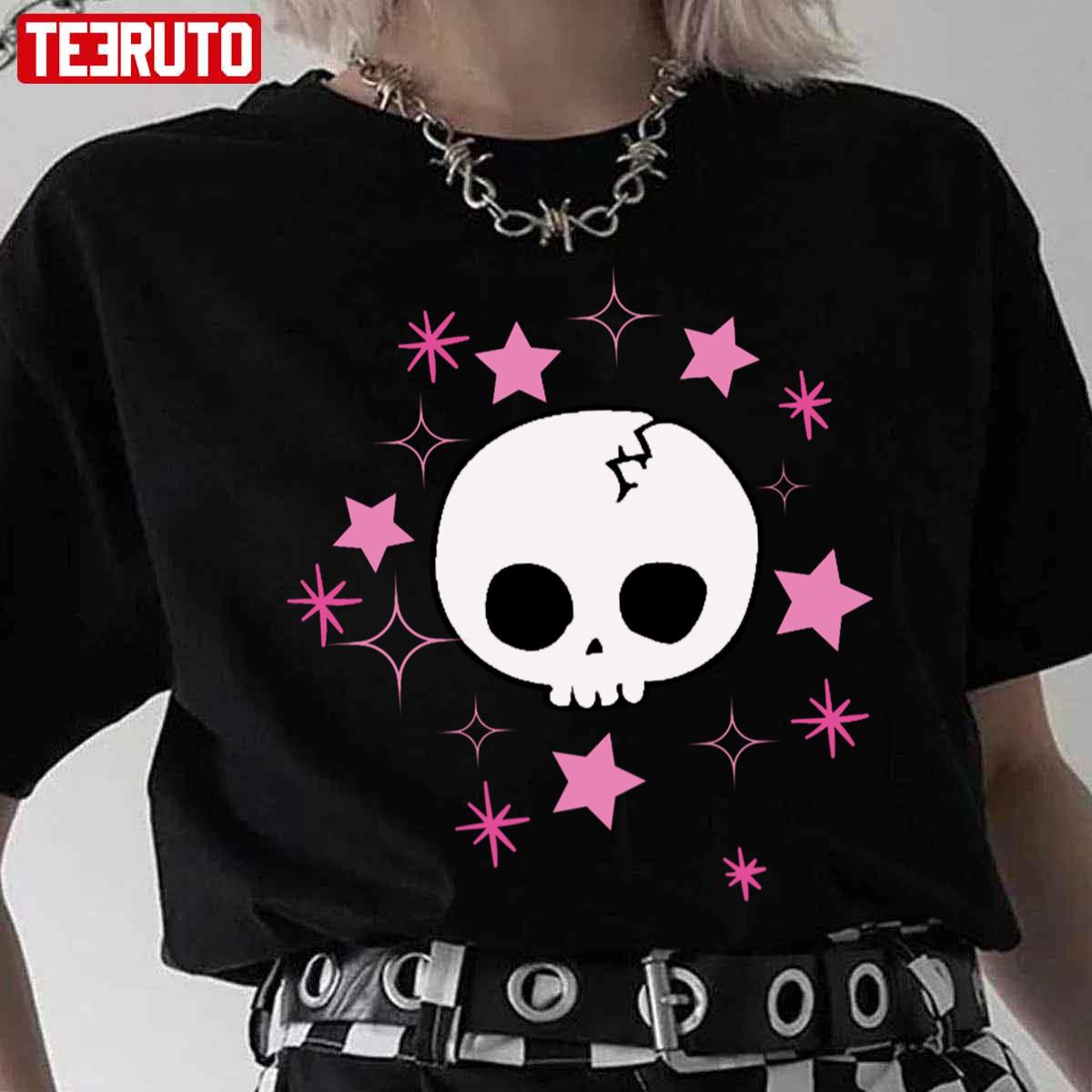 Cute Skull Icon Emily The Strange Unisex T-Shirt