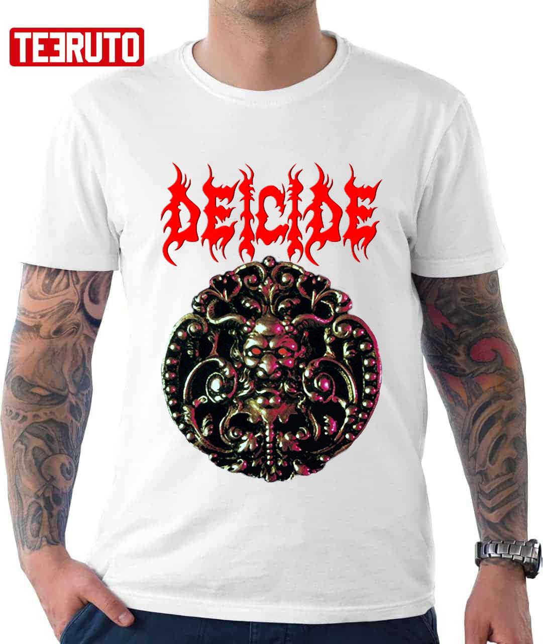 Deicide T Shirt Band Logo New Official Mens Black Shirt Buy