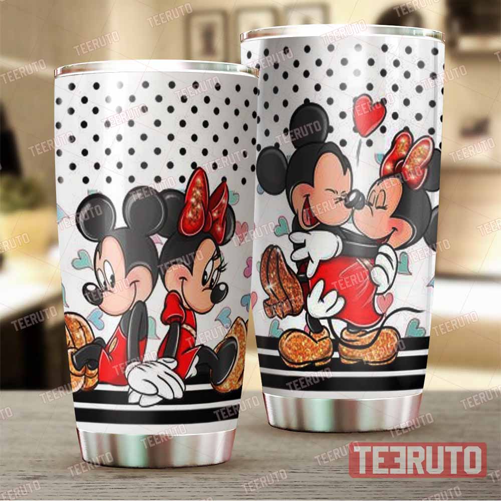 Disney Mickey Mouse Couple Stainless Tumbler - Teeruto