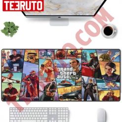 Grand Theft Auto Five Illustration Michael Mouse Pad