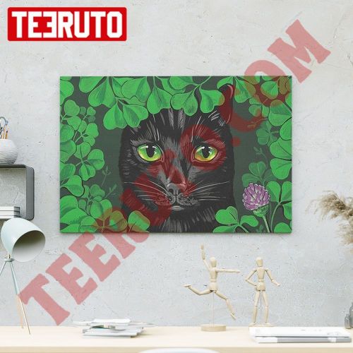 Guinnevere The Green Eyed Cat Landscape Canvas