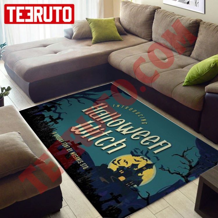 Halloween Witch Horror Night Pumpkin Rug