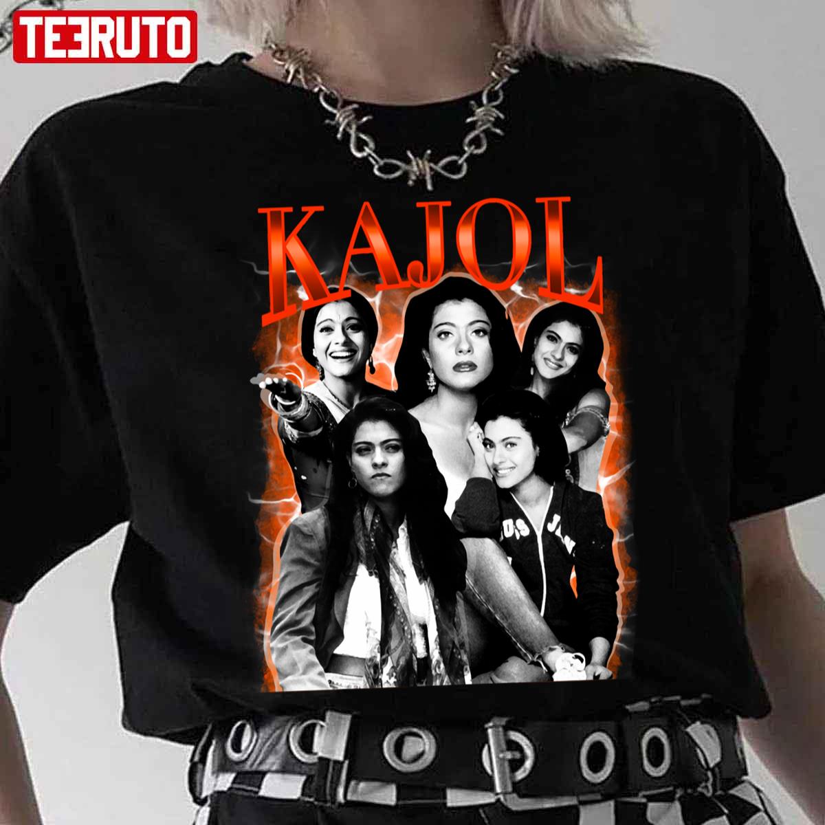 Kajol Bollywood Vintage 90s Design Unisex T-Shirt